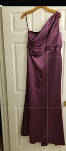 After Six African violet bridesmaid dress